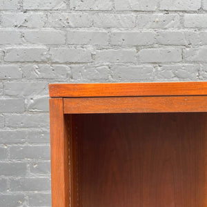 Vintage Mid-Century Modern Walnut Display Bookcase Shelf, c.1960’s