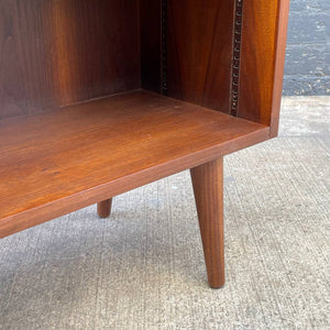 Vintage Mid-Century Modern Walnut Display Bookcase Shelf, c.1960’s
