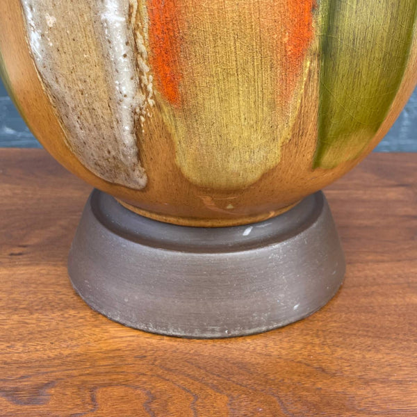 Vintage Mid-Century Modern Glazed Ceramic Table Lamps, c.1960’s