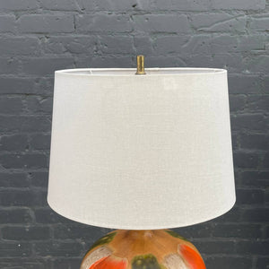 Vintage Mid-Century Modern Glazed Ceramic Table Lamps, c.1960’s