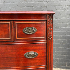 Antique Federal Style Mahogany Chest of Drawers Dresser, c.1960’s