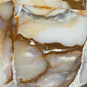 Mid-Century Modern Kidney Style Stone Coffee Table, c.1960’s