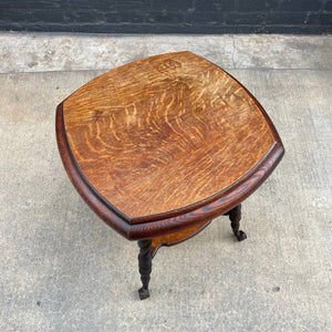 Antique English Style Two-Tier Oak Table, c.1940’s