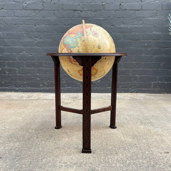 Antique Free Standing Mahogany Globe, c.1960’s