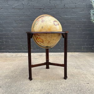 Antique Free Standing Mahogany Globe, c.1960’s