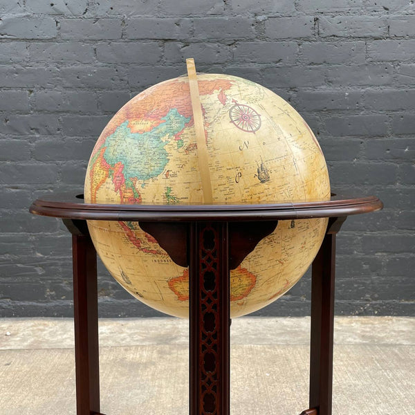 Antique Free Standing Mahogany Globe, c.1960’s