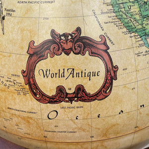 Antique Free Standing Mahogany Globe, c.1960’s