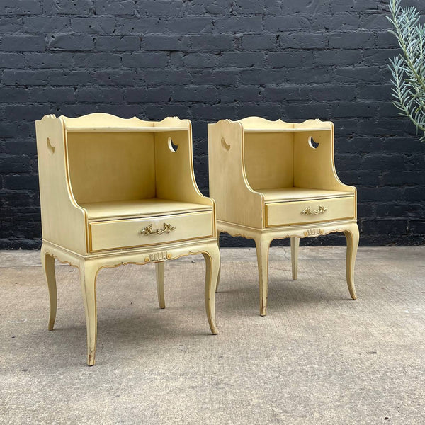Pair of Vintage French Provincial Night Stands, c.1980’s