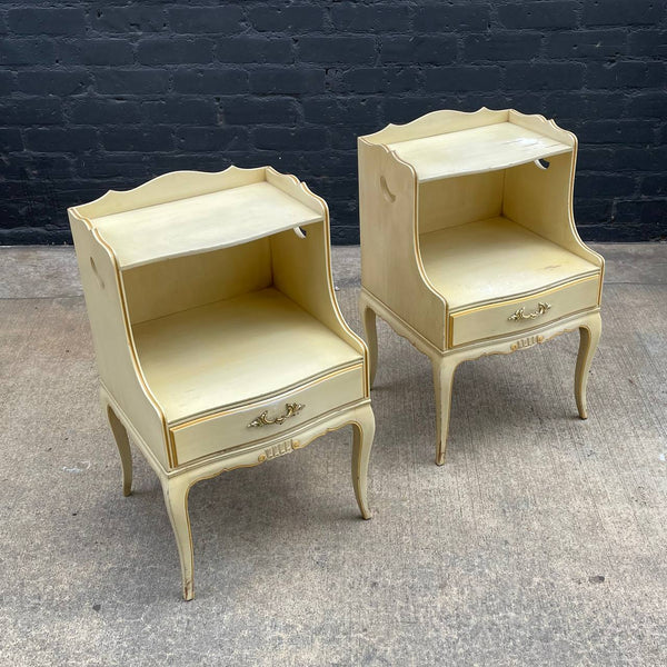 Pair of Vintage French Provincial Night Stands, c.1980’s
