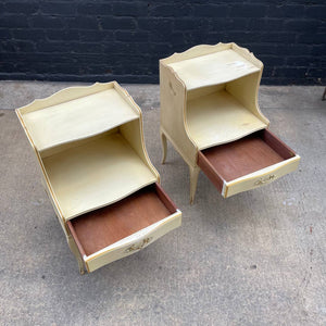 Pair of Vintage French Provincial Night Stands, c.1980’s