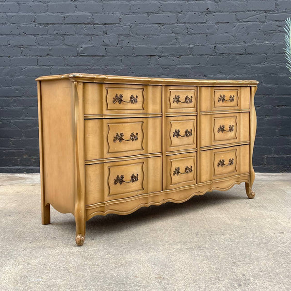 Antique French Provincial Style 9-Drawer Dresser, c.1960’s