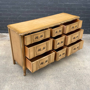 Antique French Provincial Style 9-Drawer Dresser, c.1960’s