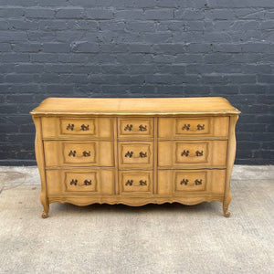 Antique French Provincial Style 9-Drawer Dresser, c.1960’s