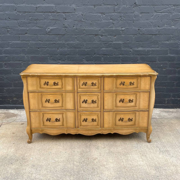 Antique French Provincial Style 9-Drawer Dresser, c.1960’s