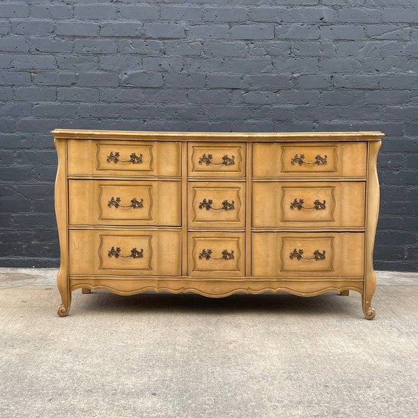 Antique French Provincial Style 9-Drawer Dresser, c.1960’s
