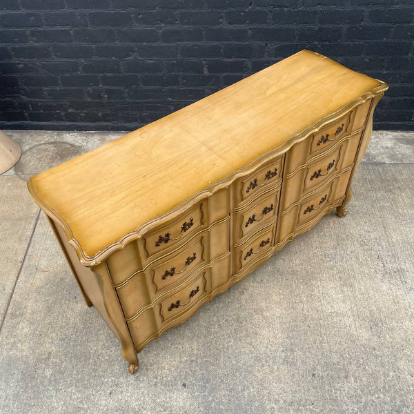 Antique French Provincial Style 9-Drawer Dresser, c.1960’s