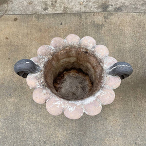 Pair of Vintage Plaster & Concrete Garden Outdoor Urn Planters, c.1960’s
