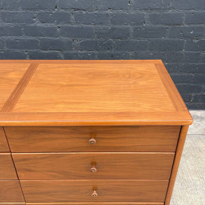 Mid-Century Modern Sculpted Walnut 9-Drawer Dresser, c.1960’s