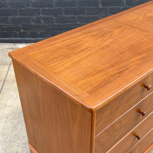 Mid-Century Modern Sculpted Walnut 9-Drawer Dresser, c.1960’s