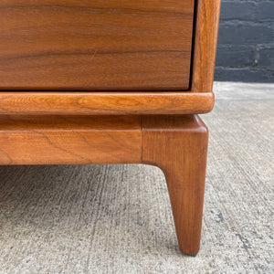 Mid-Century Modern Sculpted Walnut 9-Drawer Dresser, c.1960’s