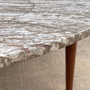Mid-Century Modern Round Marble Stone Coffee Table, c.1960’s
