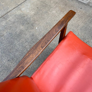 Vintage Mid-Century Modern Sculpted Walnut Lounge Chair, c.1960’s