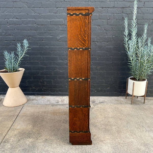 Vintage Barristers Oak & Glass Stackable Bookcase by Globe Wernicke, c.1940’s