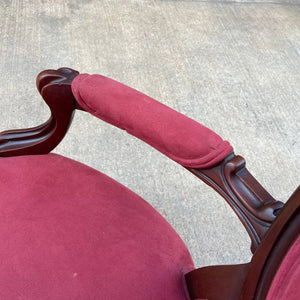 Antique French Style Carved Wood Arm Chair, c.1950’s