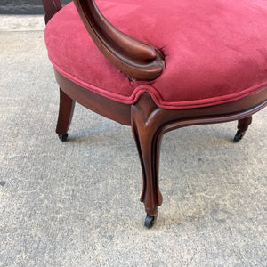 Antique French Style Carved Wood Arm Chair, c.1950’s