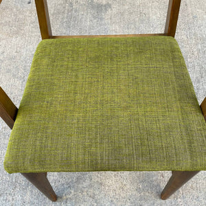 Set of 6 Vintage Mid-Century Modern Sculpted Walnut Dining Chairs, c.1960’s