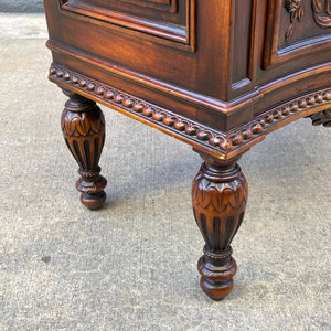 Antique French Provincial Style Chest Dresser with Carved Details & Marble Stone Top, c.1960’s