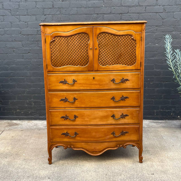 Antique French Provincial Style Chest of Drawer with Carved Details, c.1960’s