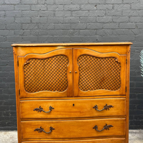 Antique French Provincial Style Chest of Drawer with Carved Details, c.1960’s