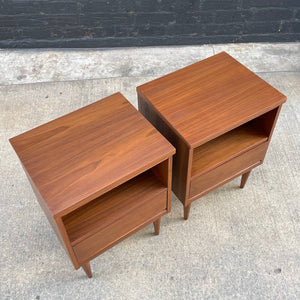 Pair of Vintage Mid-Century Walnut Night Stands, c.1960’s