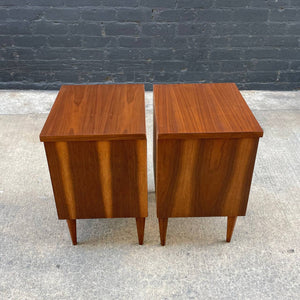Pair of Vintage Mid-Century Walnut Night Stands, c.1960’s