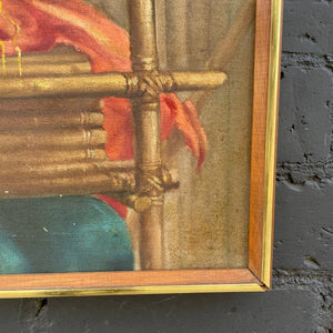 Vintage Oil Painting of Girl, c.1970’s