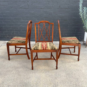 Set of 6 Antique Federal Style Mahogany Dining Chairs, c.1950’s