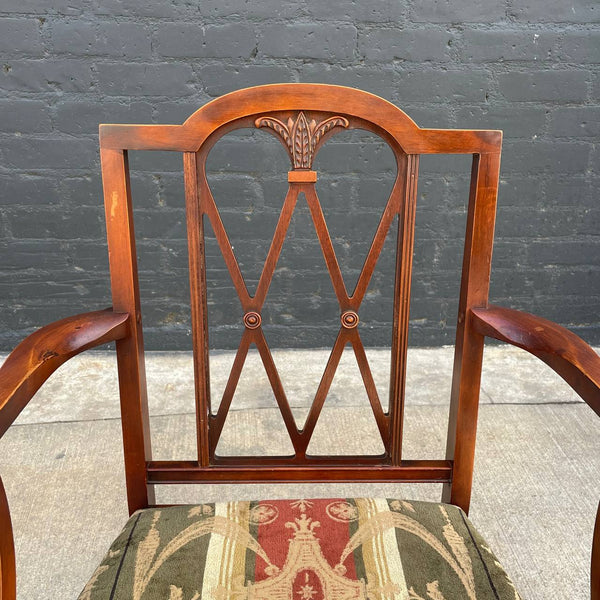 Set of 6 Antique Federal Style Mahogany Dining Chairs, c.1950’s