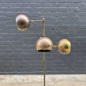 Mid-Century Modern Brass Orb Floor Lamp by Koch & Lowy, c.1960’s