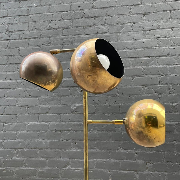 Mid-Century Modern Brass Orb Floor Lamp by Koch & Lowy, c.1960’s