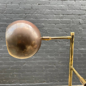 Mid-Century Modern Brass Orb Floor Lamp by Koch & Lowy, c.1960’s