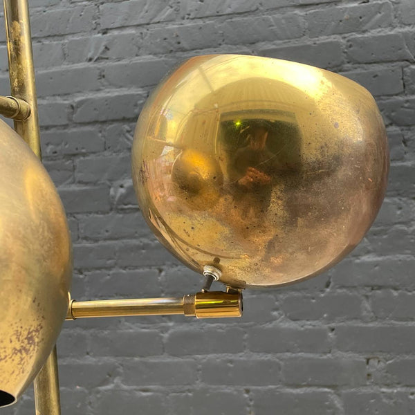 Mid-Century Modern Brass Orb Floor Lamp by Koch & Lowy, c.1960’s