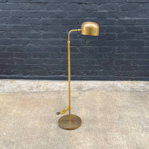 Mid-Century Modern Height Adjustable Brass Floor Lamp, c.1960’s