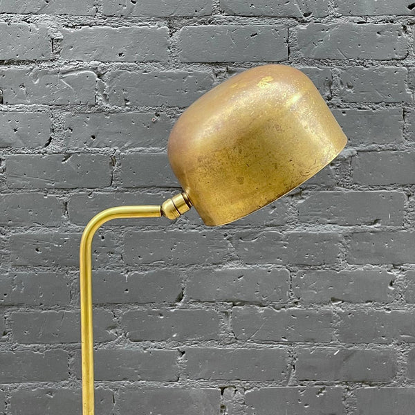 Mid-Century Modern Height Adjustable Brass Floor Lamp, c.1960’s