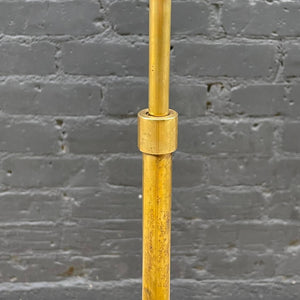 Mid-Century Modern Height Adjustable Brass Floor Lamp, c.1960’s
