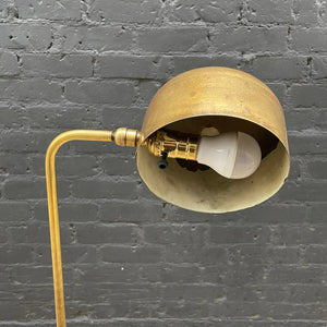 Mid-Century Modern Height Adjustable Brass Floor Lamp, c.1960’s