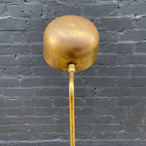 Mid-Century Modern Height Adjustable Brass Floor Lamp, c.1960’s