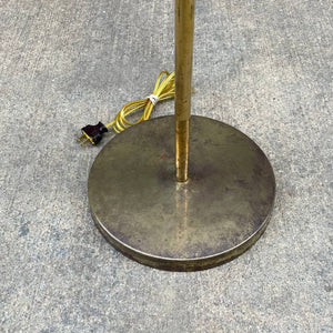Mid-Century Modern Height Adjustable Brass Floor Lamp, c.1960’s